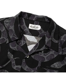 トップス CALEE SNAKE PATTERN SH LIMITED BLK XL CALEE キャリー R/P ALLOVER SNAKE PATTERN SH -LIMITED-