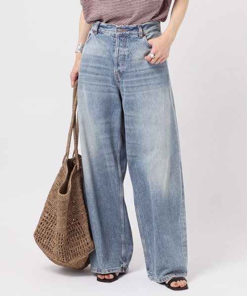 AP STUDIO（エーピーストゥディオ）の「【HAIKURE/ハイクル】BETHANY (wide leg)（デニムパンツ・レディース・ブルー・23/24/25/26/27）」の16枚目の写真