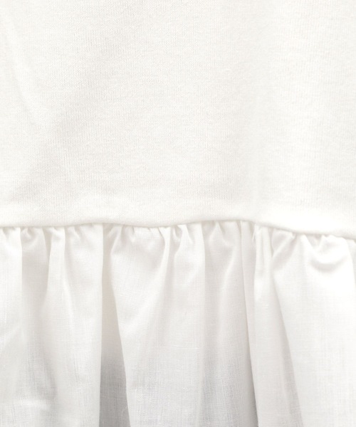 LAKOLE(ラコレ)の「布帛切り替えT / 115406(Tシャツ/カットソー・レディース・ブラック/オフホワイト/ブルー・SMALL/MEDIUM)」の6枚目の写真