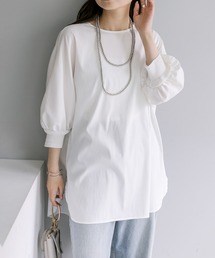 万能ハーフスリーブブラウス