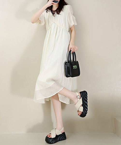 Lace Ladies(レースレディース)の「クロス バンド 厚底 ストラップ サンダル(サンダル・レディース・アイボリー/ブラック・23.5/24.5/22.5/24/23)」の17枚目の写真