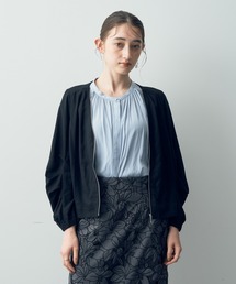 レーヨン麻ZIPジャケット