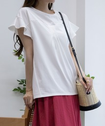 【 UVカット 吸水速乾 】 HusHusH ハッシュアッシュ フレアスリーブTシャツ