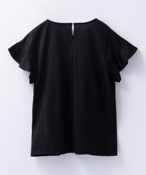 HusHusH（ハッシュアッシュ）の「【 UVカット 吸水速乾 】 HusHusH ハッシュアッシュ フレアスリーブTシャツ（Tシャツ/カットソー・レディース・チャコールグレー/ブラック/ホワイト・M/L）」の8枚目の写真