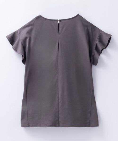 HusHusH（ハッシュアッシュ）の「【 UVカット 吸水速乾 】 HusHusH ハッシュアッシュ フレアスリーブTシャツ（Tシャツ/カットソー・レディース・チャコールグレー/ブラック/ホワイト・M/L）」の9枚目の写真