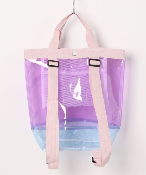 and it_（アンドイット）の「キッズクリア配色2wayリュック（バックパック/リュック・キッズ・オレンジ/ラベンダー/スカイブルー/アイボリー/ピンク・FREE）」の8枚目の写真