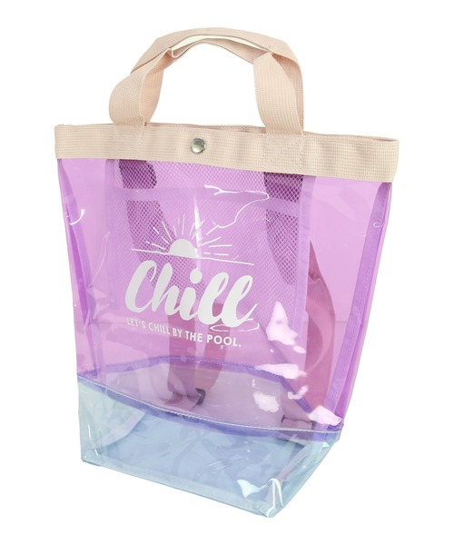 and it_（アンドイット）の「キッズクリア配色2wayリュック（バックパック/リュック・キッズ・オレンジ/ラベンダー/スカイブルー/アイボリー/ピンク・FREE）」の4枚目の写真