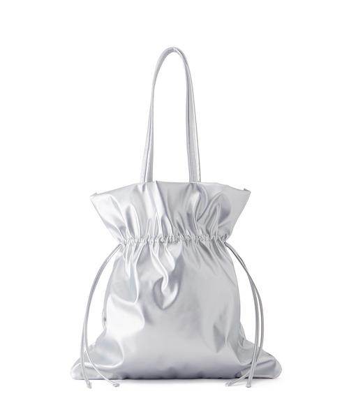 ROPE' PICNIC（ロペピクニック）の「A4対応/シャーリングメタリックトートバッグ（トートバッグ・レディース・ゴールド/シルバー・FREE）」の3枚目の写真