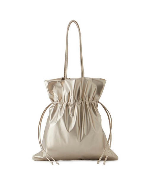 ROPE' PICNIC（ロペピクニック）の「A4対応/シャーリングメタリックトートバッグ（トートバッグ・レディース・ゴールド/シルバー・FREE）」の6枚目の写真