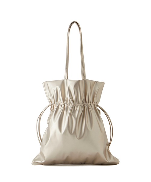 ROPE' PICNIC（ロペピクニック）の「A4対応/シャーリングメタリックトートバッグ（トートバッグ・レディース・ゴールド/シルバー・FREE）」の8枚目の写真