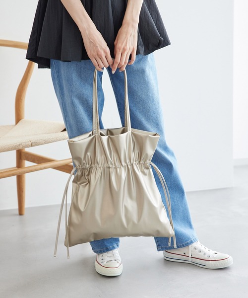 ROPE' PICNIC（ロペピクニック）の「A4対応/シャーリングメタリックトートバッグ（トートバッグ・レディース・ゴールド/シルバー・FREE）」の18枚目の写真