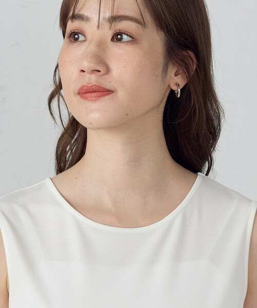 COMME CA ISM（コムサイズム）の「タンクトップ（タンクトップ・レディース・ホワイト/ブラック・MEDIUM/LARGE）」の10枚目の写真