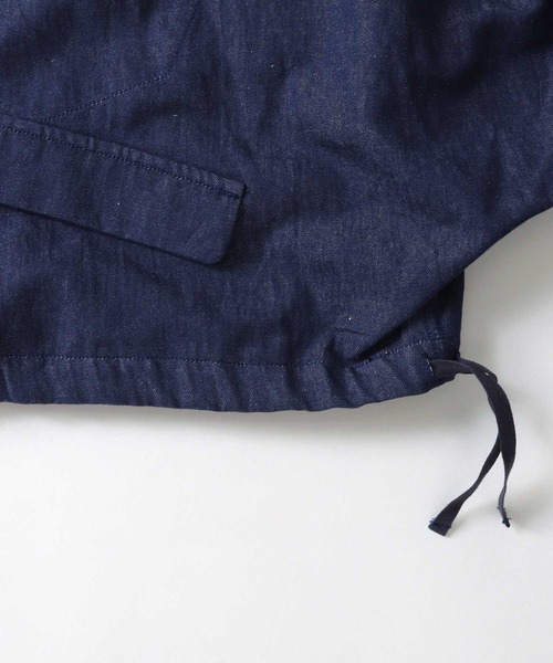 2way collar linen denim blouson(2wayカラーリネンデニムブルゾン)