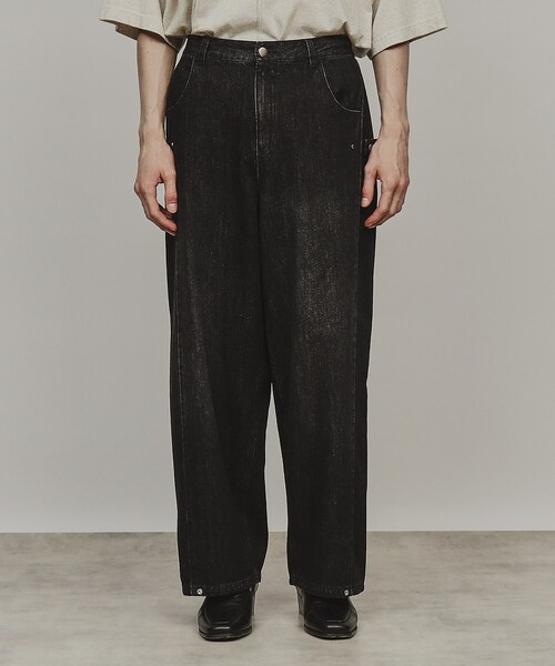 tk.TAKEO KIKUCHI（ティーケータケオキクチ）の「◆サイドコンバーチブルデニム（デニムパンツ・メンズ・チャコールグレー/ブルー・02/03）」の4枚目の写真