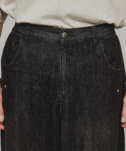 tk.TAKEO KIKUCHI（ティーケータケオキクチ）の「◆サイドコンバーチブルデニム（デニムパンツ・メンズ・チャコールグレー/ブルー・02/03）」の19枚目の写真
