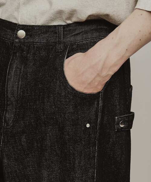 tk.TAKEO KIKUCHI（ティーケータケオキクチ）の「◆サイドコンバーチブルデニム（デニムパンツ・メンズ・チャコールグレー/ブルー・02/03）」の21枚目の写真