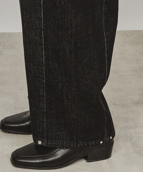 tk.TAKEO KIKUCHI（ティーケータケオキクチ）の「◆サイドコンバーチブルデニム（デニムパンツ・メンズ・チャコールグレー/ブルー・02/03）」の12枚目の写真