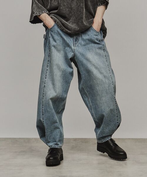 tk.TAKEO KIKUCHI（ティーケータケオキクチ）の「◆サイドコンバーチブルデニム（デニムパンツ・メンズ・チャコールグレー/ブルー・02/03）」の15枚目の写真