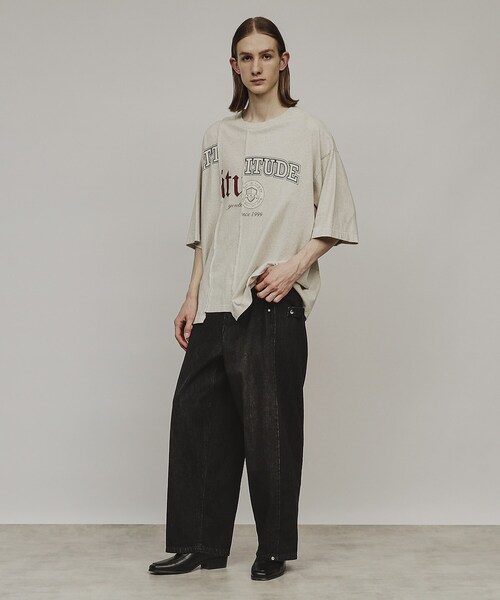 tk.TAKEO KIKUCHI（ティーケータケオキクチ）の「◆サイドコンバーチブルデニム（デニムパンツ・メンズ・チャコールグレー/ブルー・02/03）」の10枚目の写真