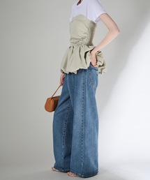 Shelly island（シェリーアイランド）の「デニムバギーパンツ（デニムパンツ）」