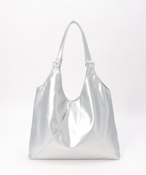 VENCEEXCHANGE（ヴァンスエクスチェンジ）の「合皮VカットA4トートバッグ（トートバッグ・レディース・オフホワイト/シルバー/ブラック/チャコール・FREE）」の8枚目の写真