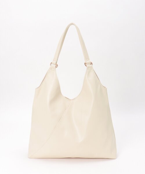 VENCEEXCHANGE（ヴァンスエクスチェンジ）の「合皮VカットA4トートバッグ（トートバッグ・レディース・オフホワイト/シルバー/ブラック/チャコール・FREE）」の21枚目の写真