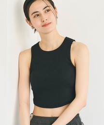 【WEB限定セール】カップ付きラウンドヘムタンクトップ