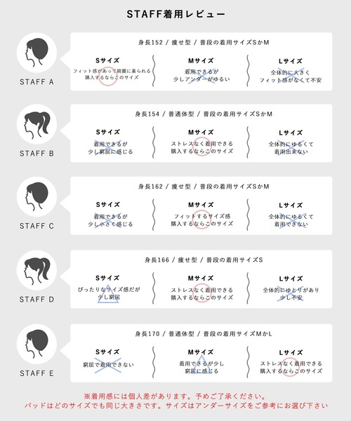 coca(coca)(コカ)の「【WEB限定セール】カップ付きラウンドヘムタンクトップ(タンクトップ・レディース・ホワイト/ライトベージュ/ブラック・S/M/L)」の21枚目の写真