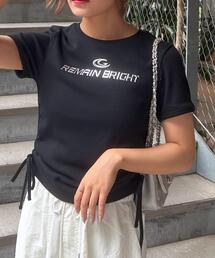 INGNI | メタルロゴサイドギャザーリブTシャツ(Tシャツ/カットソー)