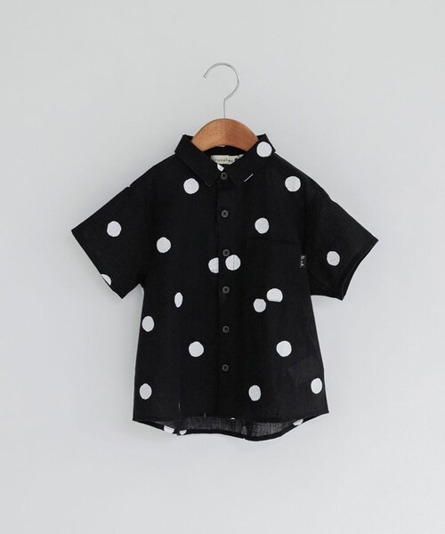 BRANSHES（ブランシェス）の「【b.+A 】金子綾/半袖シャツ（シャツ/ブラウス・キッズ・ブラック/その他1/その他2・120/100/130/110/150/140/90）」の5枚目の写真