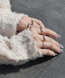 Reurie'（レウリィ）の「【ZOZO限定】ニュアンスリング5SET／指輪 モチーフ シンプル きれいめ 大人カジュアル 華奢 シルバー ゴールド 金 銀（リング）」