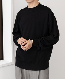 【MAISON CLUB】Super High Gauge Mock Neck Knit / スーパーハイゲージモックネックニット セーター
