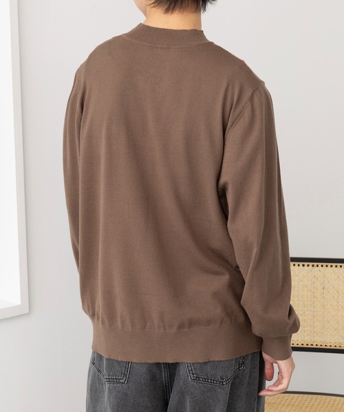 MAISON CLUB(メゾンクラブ)の「【MAISON CLUB】Super High Gauge Mock Neck Knit / スーパーハイゲージモックネックニット セーター(ニット/セーター・メンズ・グリーン/ブラウン/ネイビー/グレー/ブラック・FREE)」の17枚目の写真