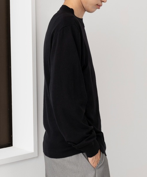 MAISON CLUB(メゾンクラブ)の「【MAISON CLUB】Super High Gauge Mock Neck Knit / スーパーハイゲージモックネックニット セーター(ニット/セーター・メンズ・グリーン/ブラウン/ネイビー/グレー/ブラック・FREE)」の8枚目の写真
