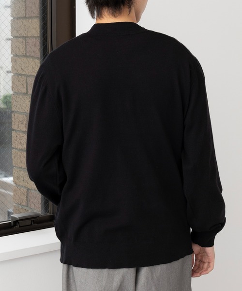 MAISON CLUB(メゾンクラブ)の「【MAISON CLUB】Super High Gauge Mock Neck Knit / スーパーハイゲージモックネックニット セーター(ニット/セーター・メンズ・グリーン/ブラウン/ネイビー/グレー/ブラック・FREE)」の7枚目の写真