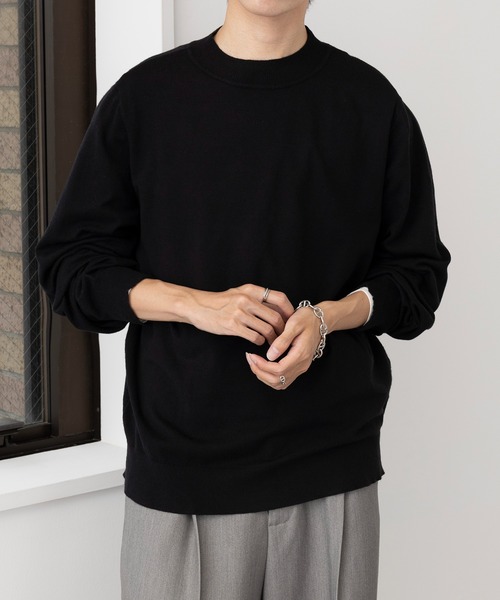 MAISON CLUB(メゾンクラブ)の「【MAISON CLUB】Super High Gauge Mock Neck Knit / スーパーハイゲージモックネックニット セーター(ニット/セーター・メンズ・グリーン/ブラウン/ネイビー/グレー/ブラック・FREE)」の11枚目の写真