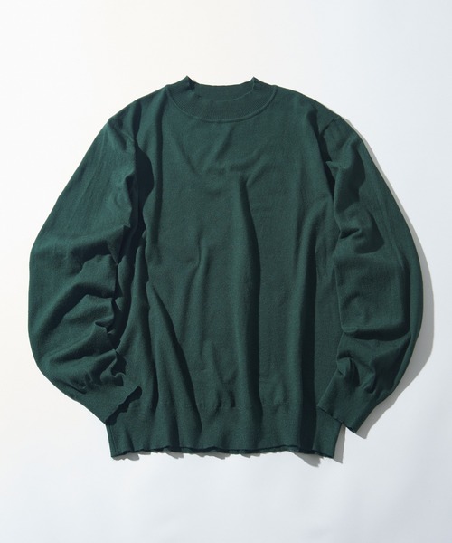 セール】【MAISON CLUB】Super High Gauge Mock Neck Knit / スーパー