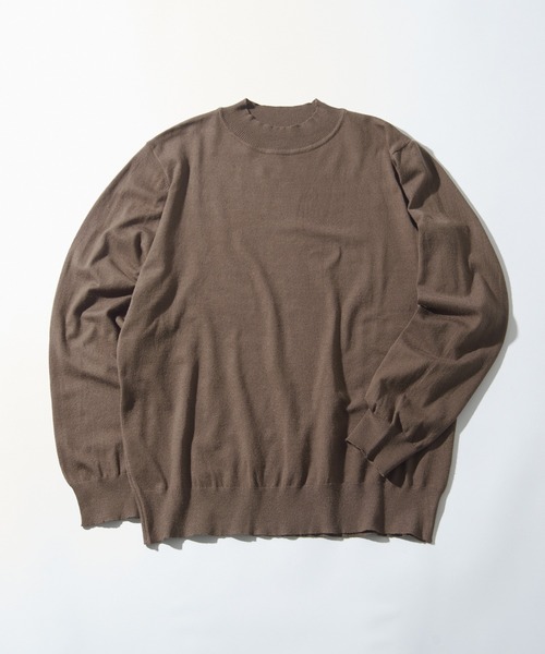 セール】【MAISON CLUB】Super High Gauge Mock Neck Knit / スーパー