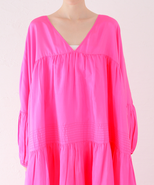 ANAAK(アナーク)の「ANAAK AIRI MAXI DRESS SS24-D0122DH-S:ワンピース(ワンピース・レディース・ピンク・X-SMALL)」の6枚目の写真