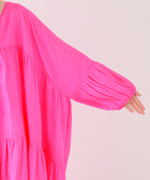 ANAAK(アナーク)の「ANAAK AIRI MAXI DRESS SS24-D0122DH-S:ワンピース(ワンピース・レディース・ピンク・X-SMALL)」の8枚目の写真