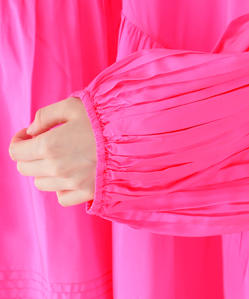 ANAAK(アナーク)の「ANAAK AIRI MAXI DRESS SS24-D0122DH-S:ワンピース(ワンピース・レディース・ピンク・X-SMALL)」の9枚目の写真