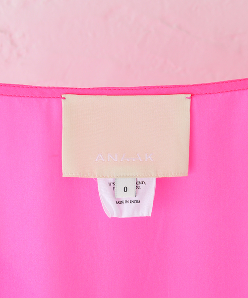 ANAAK(アナーク)の「ANAAK AIRI MAXI DRESS SS24-D0122DH-S:ワンピース(ワンピース・レディース・ピンク・X-SMALL)」の12枚目の写真