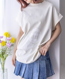 clear | フレンチスリーブプリントTシャツ≪2024SS新作≫(Tシャツ/カットソー)