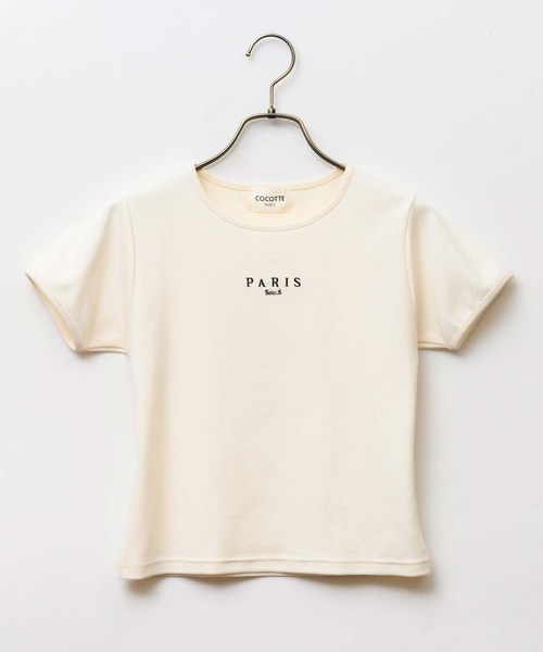 １枚★ココットパリ　半袖Tシャツ ココットパリ ホワイト 半袖Tシャツ
