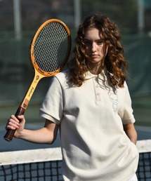 HIPANDA（ハイパンダ）の「(HIPANDA ハイパンダ) 男女兼用 ベーシック メンズ HIIPANDA ロゴ ラインストーン ポロシャツ（ポロシャツ）」