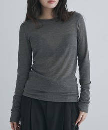 kiehtova | 【kiehtova】sheer long tops シアートップス　カットソー(Tシャツ/カットソー)