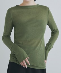 kiehtova | 【kiehtova】sheer long tops シアートップス　カットソー(Tシャツ/カットソー)