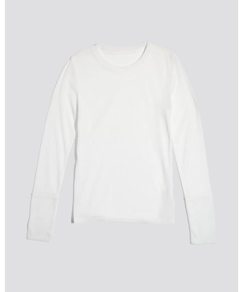 kiehtova（キエトヴァ）の「【kiehtova】sheer long tops シアー ロング トップス　カットソー（Tシャツ/カットソー・レディース・カーキ/ブルー/ブラック/ホワイト/グレー・FREE）」の19枚目の写真