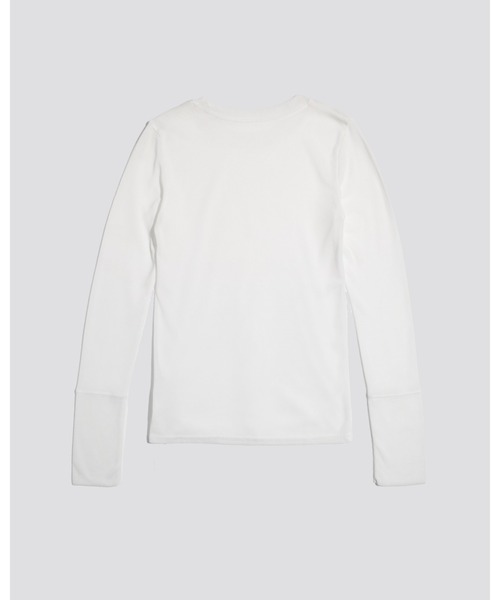 kiehtova（キエトヴァ）の「【kiehtova】sheer long tops シアー ロング トップス　カットソー（Tシャツ/カットソー・レディース・カーキ/ブルー/ブラック/ホワイト/グレー・FREE）」の18枚目の写真