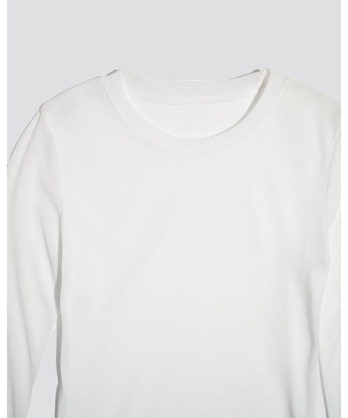 kiehtova（キエトヴァ）の「【kiehtova】sheer long tops シアー ロング トップス　カットソー（Tシャツ/カットソー・レディース・カーキ/ブルー/ブラック/ホワイト/グレー・FREE）」の22枚目の写真